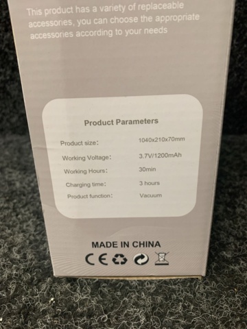 1308141-3 Cordless long-handled vacuum cleaner