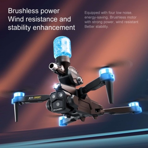 1309265-2 K11 MAX Drone with Brushless Motors & Water Cannon - Free Shipping