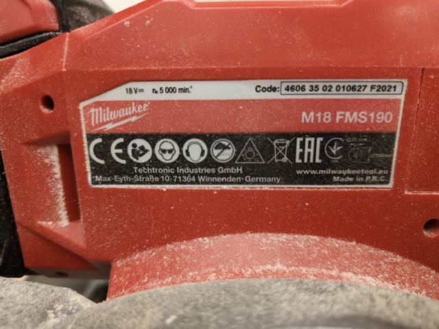 1288696-9 Kap / gersåg Milwaukee M18 FMS190
