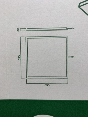 1309694-5 2 LED panels Fargo 600x600mm