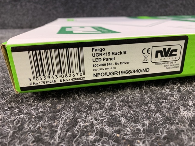 1309694-6 2 LED panels Fargo 600x600mm