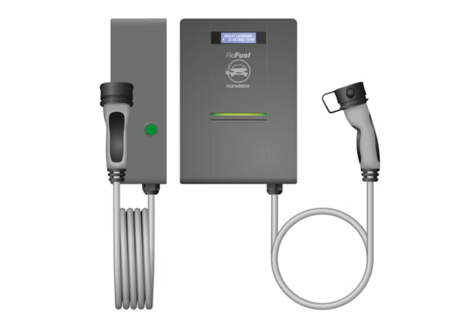 1306929-1 Laddstation, Norwesco, ReFuel PM 3x32A kabel T2, 3-fas - 603277