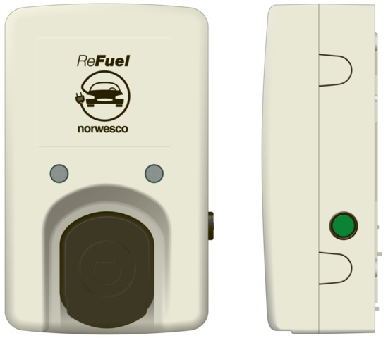 1310730-1 Charging station, Norwesco, ReFuel Basic type-2, 1-phase 32A generation 1 - 603202