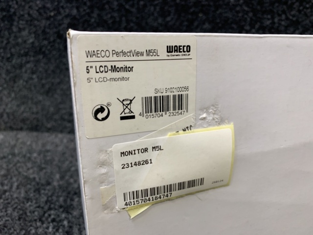 1310969-4 Reversing camera LCD monitor 5" Waeco PerfectView M55L