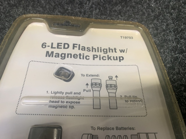 1311244-4 3 pcs Flashlights AmPro 6-LED Flashlight with magnets