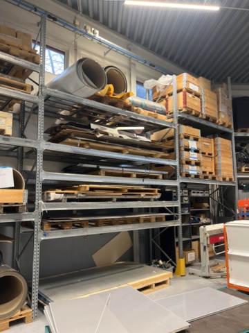 1278136-6 Lager med plåt, plåtband, aluminium, kärnmaterial m.m