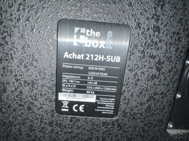 1278217-6 The box pro Achat 212H-SUB (New)
