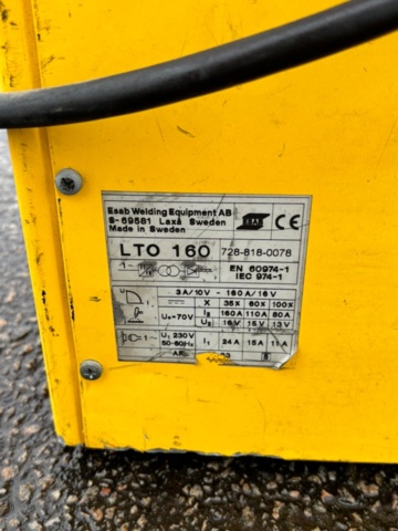 1137693-9 Orbital welder ESAB Mechtig 160