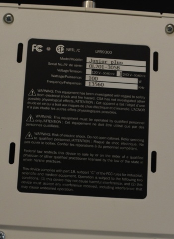 1312235-4 APILUS JUNIOR 3G, electrolysis machine