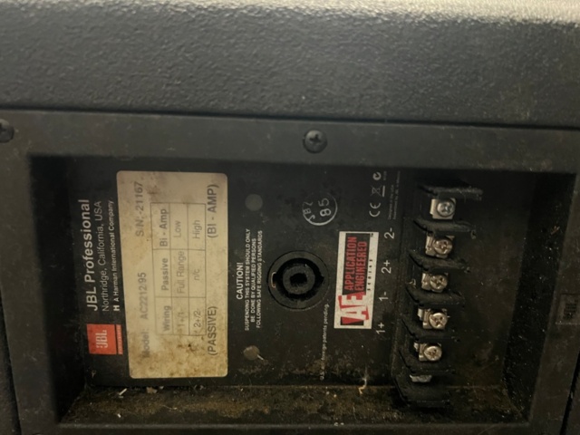 1278226-9 JBL Professional AC2212/95-WH AE 2-way, 250W 2pcs