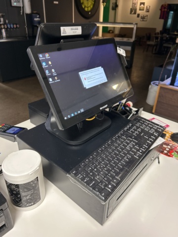 1286423-3 Sharp cash register system with equipment