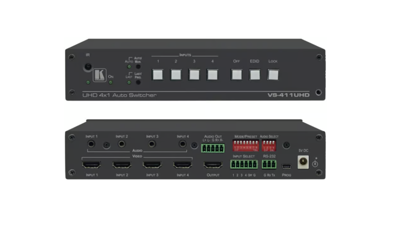 1314201-1 Auto Switcher Kramer, VS-411UHD - Frakt ingår