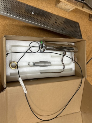 1249405-12 Espresso machine with steam wand and hot water unit - La Marzocco Modbar with Marco Ecosmart UC4