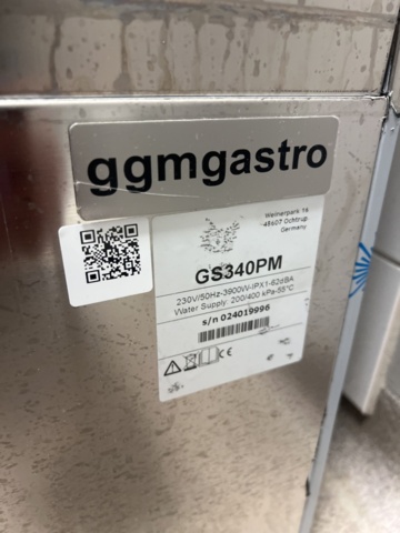 1243663-2 Dishwasher - GGM Gastro GS340PM