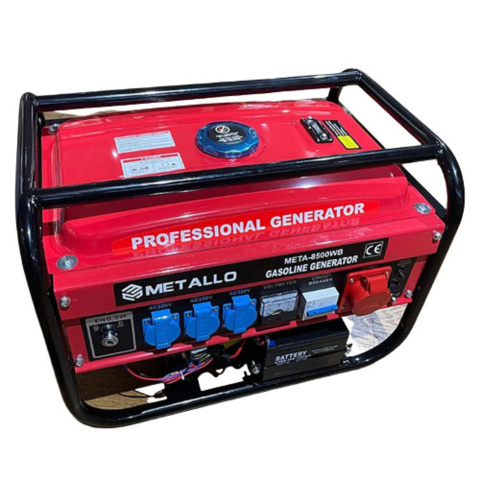 1317397-1 Electric generator Metallo META-8500 Electric start/Rope start, new in box.