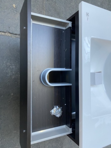 1176904-2 Dresser with washbasin Johanna chestnut 90 cm, sw257