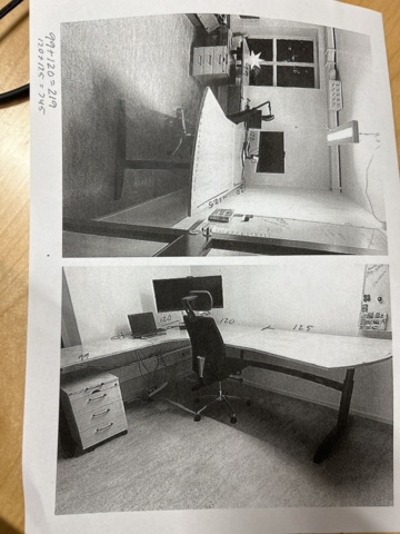 1304445-2 Height-adjustable desk - EFG