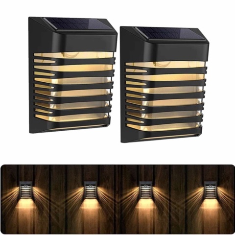 1318124-1 6 pcs Wall-mounted Solar LED Lights - Free shipping