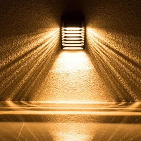 1318124-2 6 pcs Wall-mounted Solar LED Lights - Free shipping