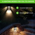 1318124-5 6 pcs Wall-mounted Solar LED Lights - Free shipping
