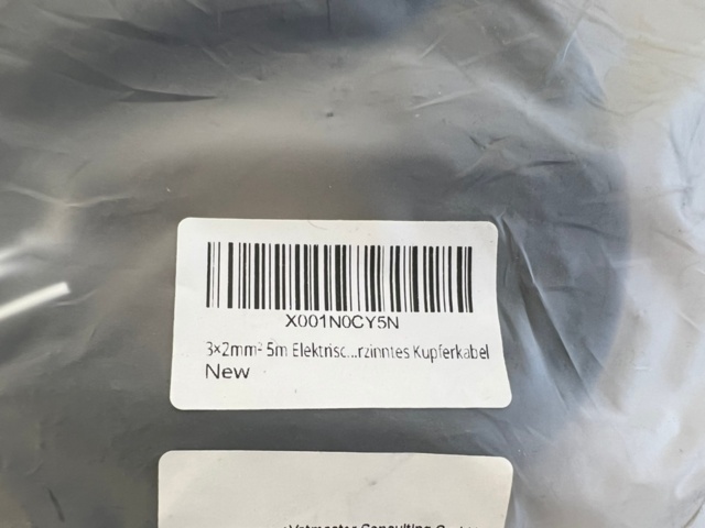 1312360-7 Electrical cable 3x3.3 mm2