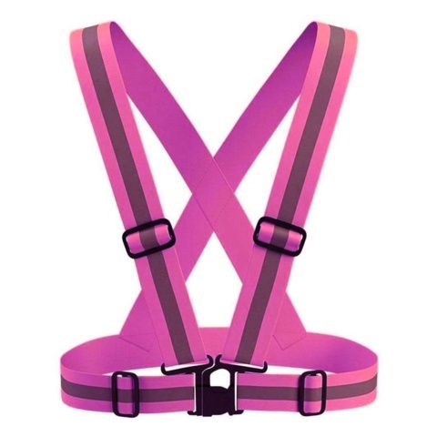 1319010-1 Reflective vest, 8 pcs, pink - Shipping included