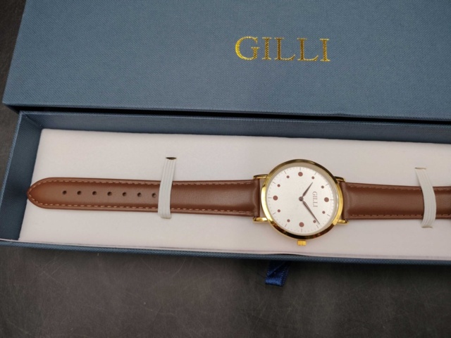 1319506-5 Watch 2 pcs Gilli, black and brown, men's - Shipping included