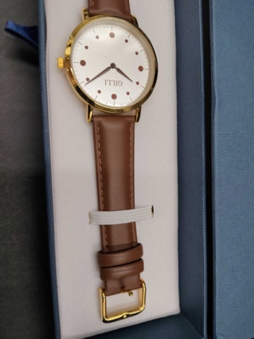 1319605-6 Watch 2 pcs Gilli, black and brown, men's