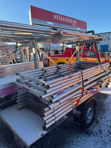 1286482-4 Ställningstrailer med Altrad villapaket 3 - Tysse 1300kg -2023