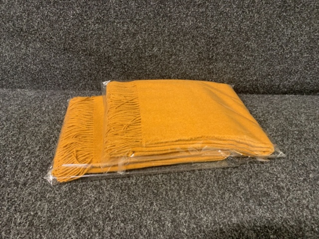 1320855-2 2 st Ullplädar Mel Arrowwood Kamelio, 140x200cm