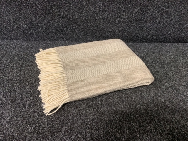 1320868-1 2 st Ullplädar Mel Simply Alaska, 140x200 cm