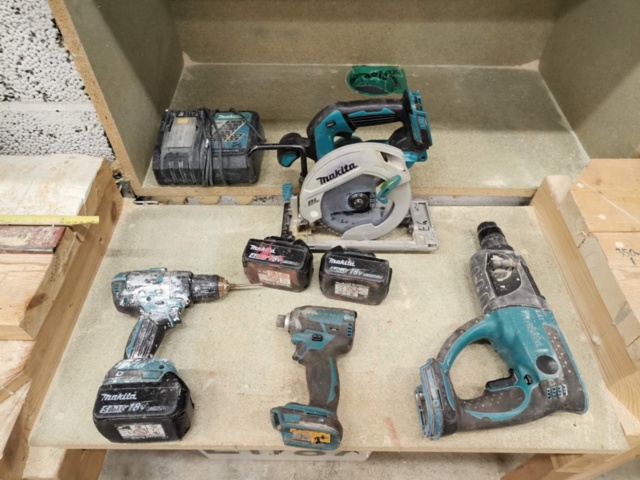 1289032-12 Makita screwdriver, circular saw, bit driver and hammer drill