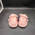 1322793-1 3 pairs of lined shark slippers, pink, size: 40-41 - Shipping included