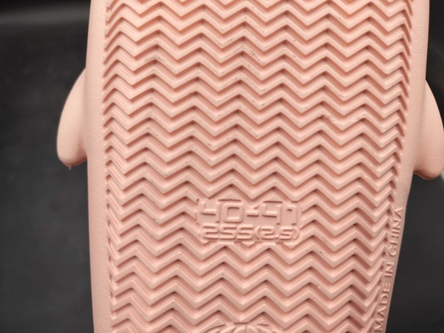 1322793-4 3 pairs of lined shark slippers, pink, size: 40-41 - Shipping included