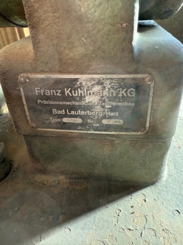 1176271-3 Franz Kuhlmann KG Tool grinder