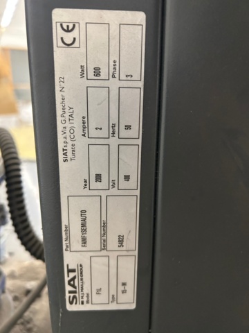 1287061-5 Pallet wrapper Siat F1L, 2008