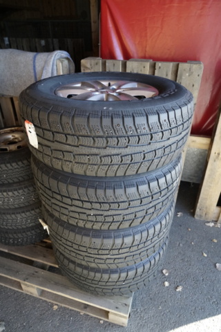 1323945-1 4pcs Studded tires on aluminum rims – Fits Mitsubishi L200 (2008)