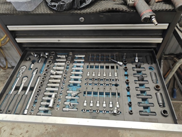 1130545-5 Tool trolleys 2 pcs with various tools, bits and more - ProMeister