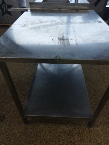 1322235-3 Arbetsbänk,  rostfritt stål med underhylla