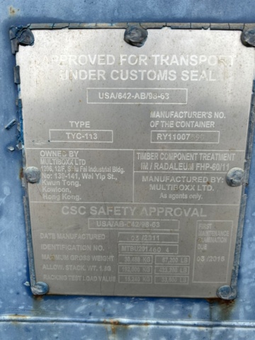 1225923-3 Container 20 fot med infästningsmaterial -2011