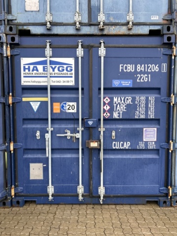 1225924-1 Container 20 fot med kablage och byggutrustning -2015