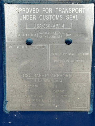 1225924-3 Container 20 fot med kablage och byggutrustning -2015