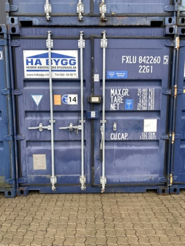 1225925-1 Container 20 fot med innehåll -2015