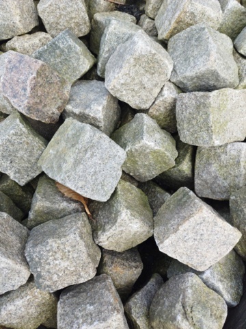 1322283-2 Paving stones, approx. 400-450 pcs. Granite, Cube-shaped paving stones