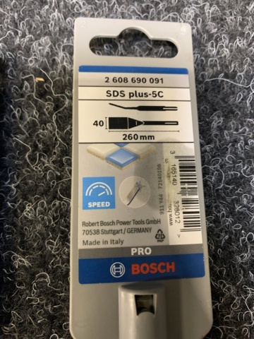 1324391-4 Tile chisel, Point chisel, Flat chisel & Flat chisel Bosch