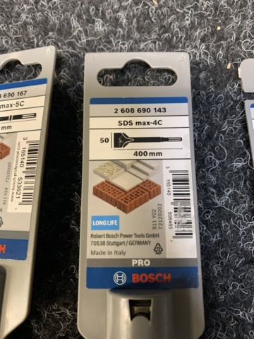 1324391-7 Tile chisel, Point chisel, Flat chisel & Flat chisel Bosch