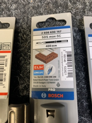 1324391-8 Tile chisel, Point chisel, Flat chisel & Flat chisel Bosch