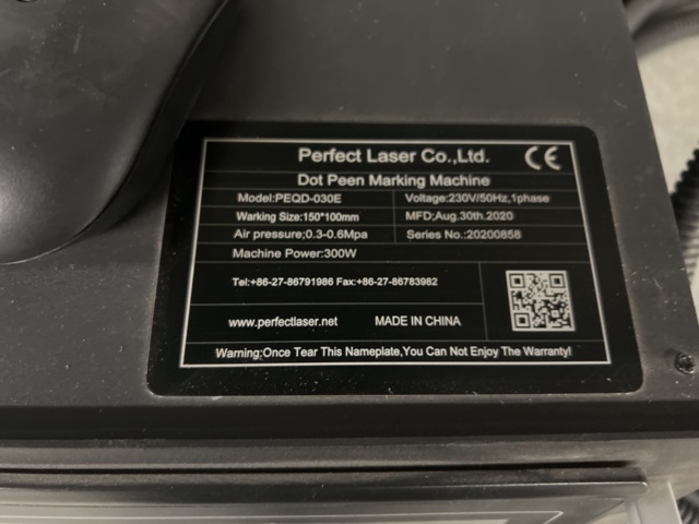 1243781-5 Dot peen marking machine Perfect Laser PEQD-030E -2020