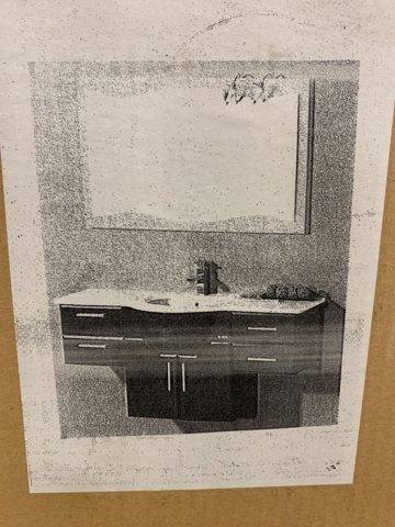 1326099-3 Washbasin cabinet with mirror