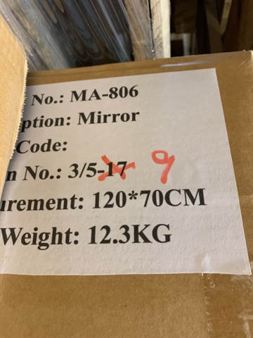 1326099-12 Washbasin cabinet with mirror